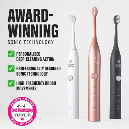 Spotlight Oral Care Graphite Grey Sonic Toothbrush