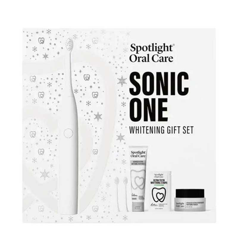 Spotlight Oral Care Sonic One Whitening Gift Set White Product Image White Background