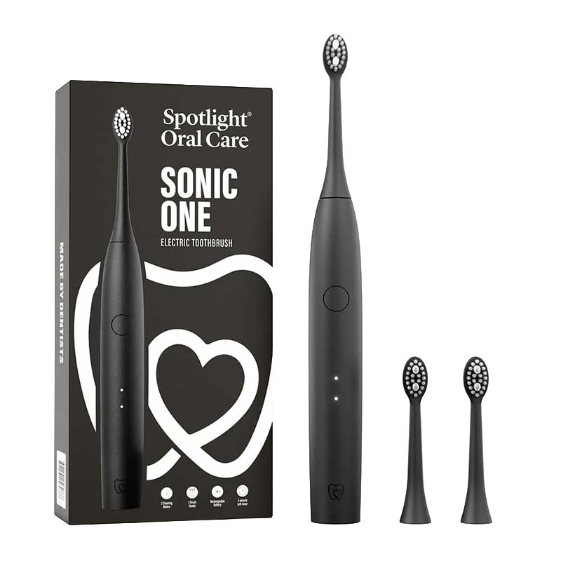 Spotlight Oral Care Sonic Original Electric Toothbrush Black White Background Product Image 