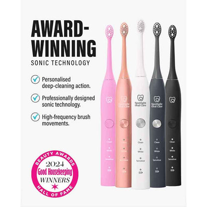 Spotlight Oral Care Sonic Original Electric Toothbrush Black Awards winning image 2024 good housekeeping winners
