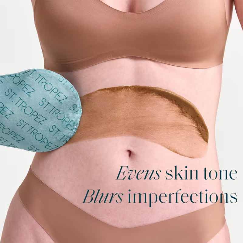 St. Tropez Instant Glow Body Bronzer Mousse Infographic