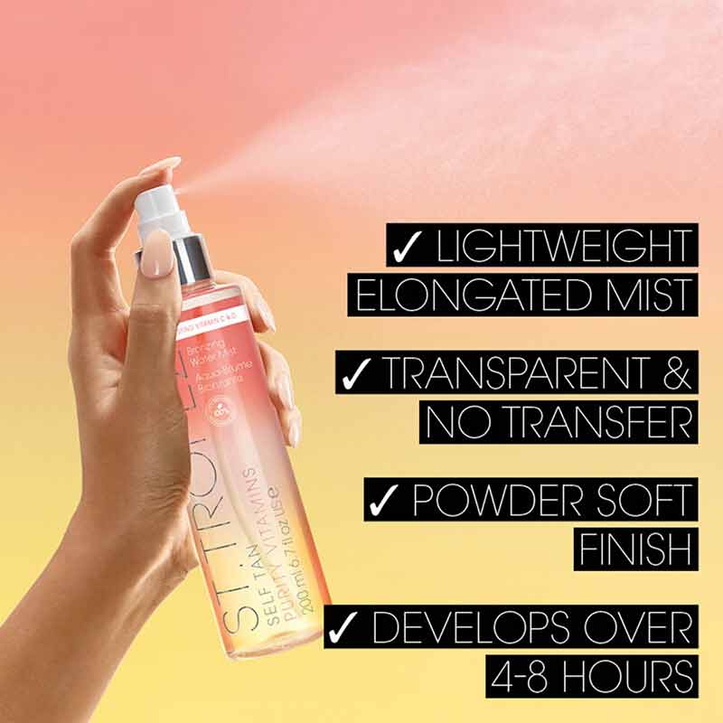 St Tropez Purity Vitamins Bronzing Body Mist | self tanning face mist