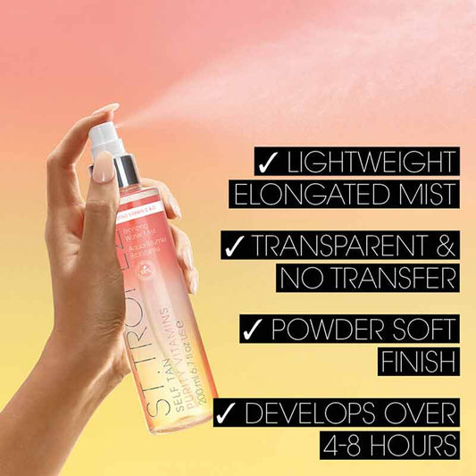 St Tropez Purity Vitamins Bronzing Body Mist | self tanning face mist