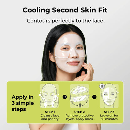 STARSKIN DeepMelt Collagen Green Caviar Hydrogel Face Mask how to use Image