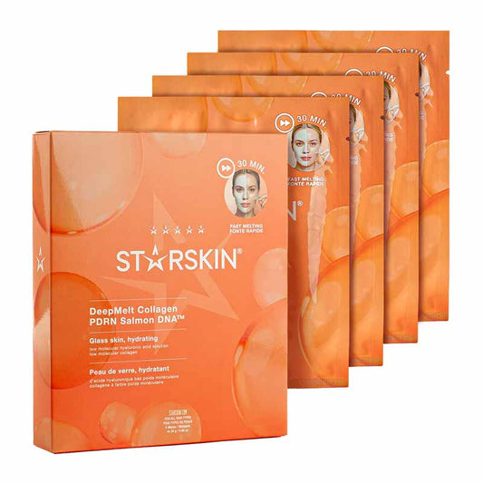 Starskin DeepMelt Collagen PDRN Salmon Sperm Face Mask 4 Pack