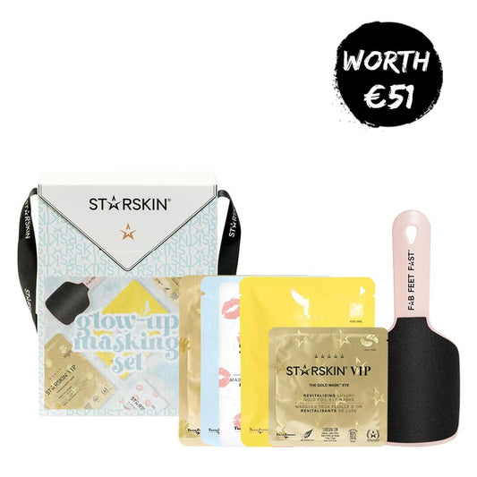 STARSKIN glow-up masking set, Christmas gift, gifts for her, Christmas, face mask, eye mask, foot file