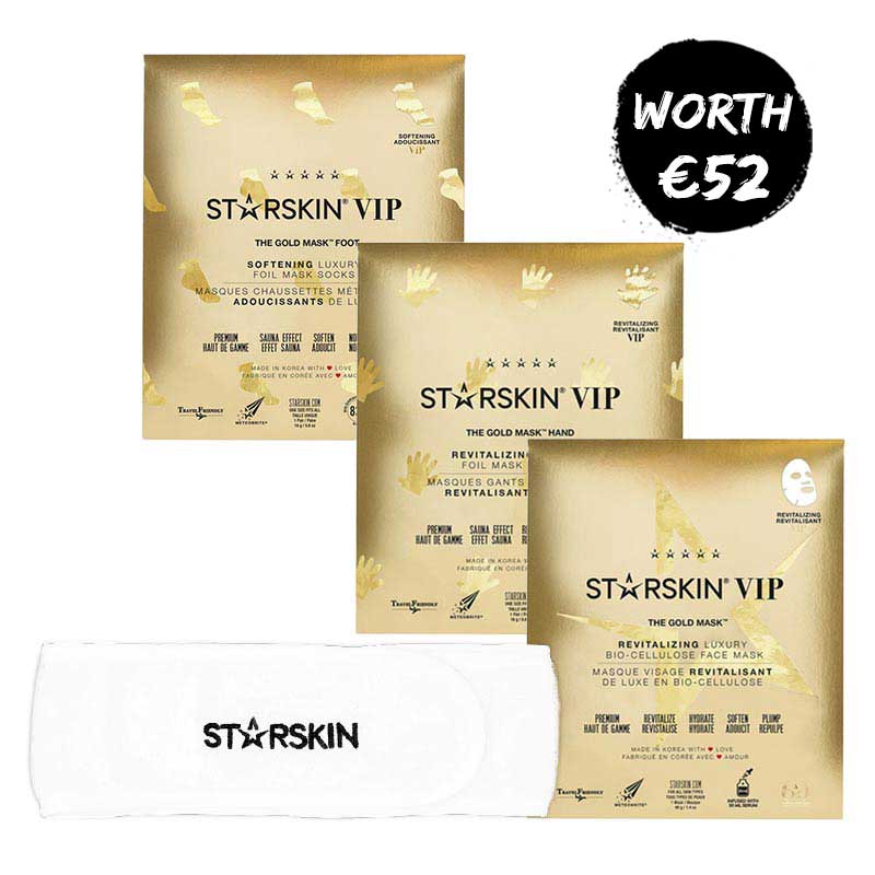 STARSKIN VIP Gold Mask Gift Set | Skin | Facemask | Hand mask | Foot mask | Starskin