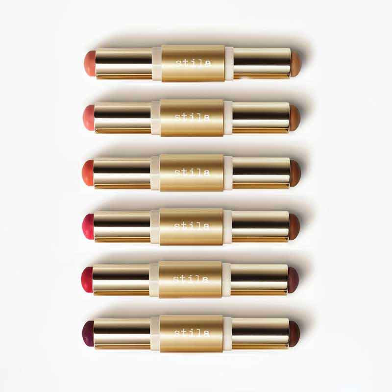 Stila Blush & Bronze Hydro-Blur Cheek Duo | double sided blush & contour | cream blush | cream bronzer | blendable cream products | travel sized makeup