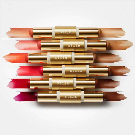 Stila Blush & Bronze Hydro-Blur Cheek Duo | double sided blush & contour | cream blush | cream bronzer | blendable cream products | travel sized makeup