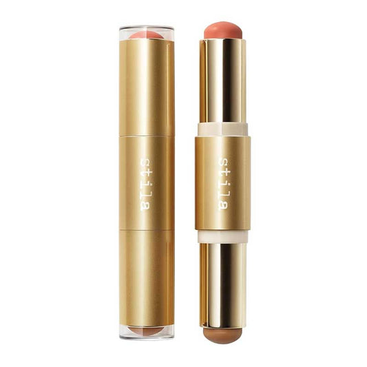 Stila Blush & Bronze Hydro-Blur Cheek Duo | Dual-ended stick | Creamy-gel formula | Dewy, glassy finish | Seamless application | Buildable | Healthy glow | Lightweight formula