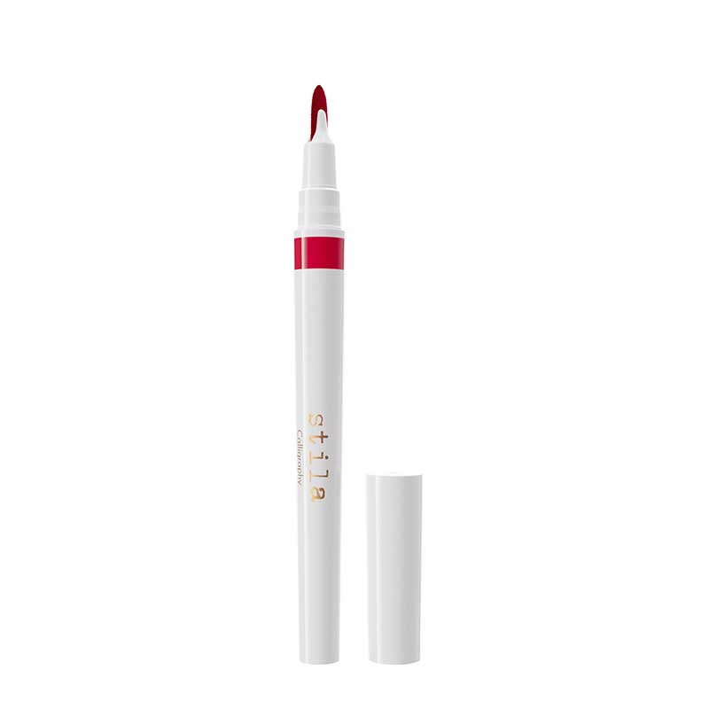Stila Calligraphy Lip Stain | Two-way blade-like tip | Easy-to-control lip stain | Define lip line | Fill lips with color | Soft buildable color | Vegan