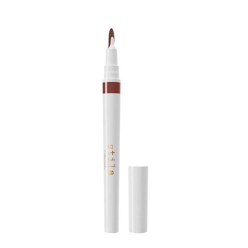 Stila Calligraphy Lip Stain | Two-way blade-like tip | Easy-to-control lip stain | Define lip line | Fill lips with color | Soft buildable color | Vegan