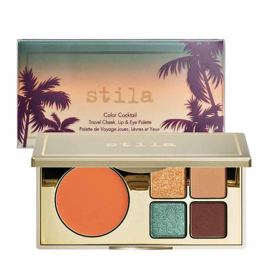 Stila Color Cocktail Travel Cheek, Lip & Eye Palette | travel palette | shade tequila sunrise