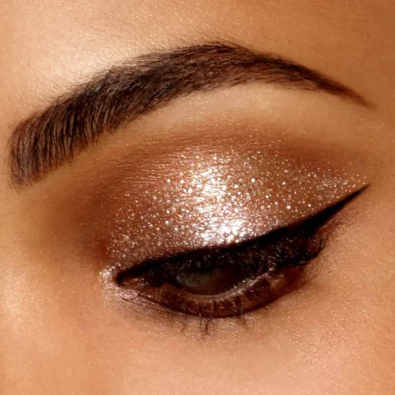 Stila Glitter & Glow Liquid Eye Shadow Travel Size - Kitten Karma Eyeshadow Look