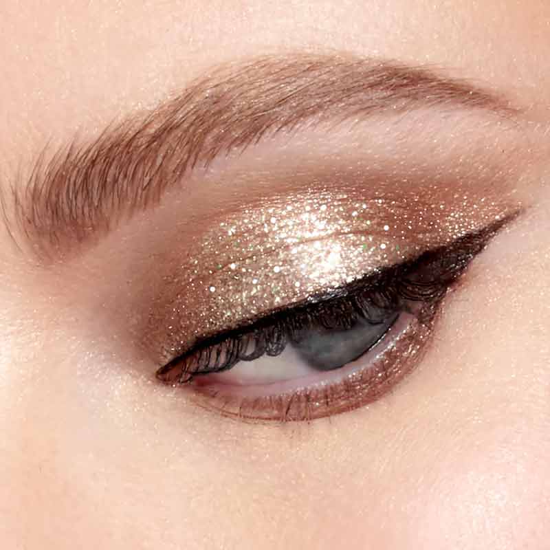 Stila Glitter & Glow Liquid Eye Shadow Travel Size - Kitten Karma Eyeshadow Look