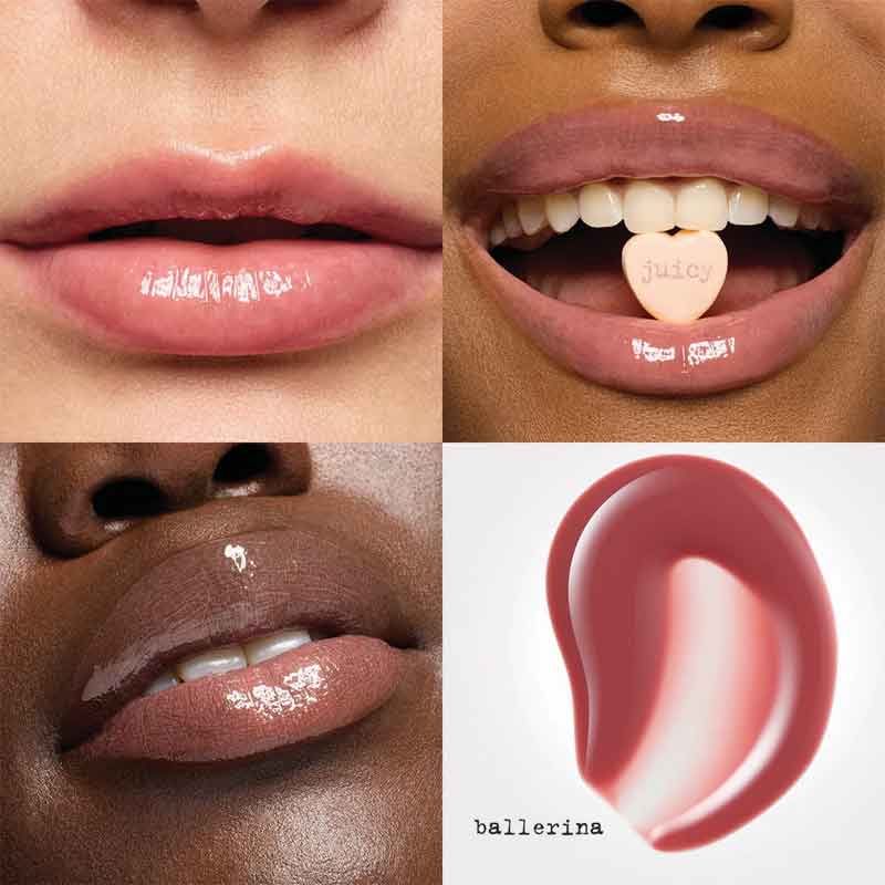 Stila Heaven's Dew Gel Lip Oil Ballerina, pink lip oil, nude lip oil
