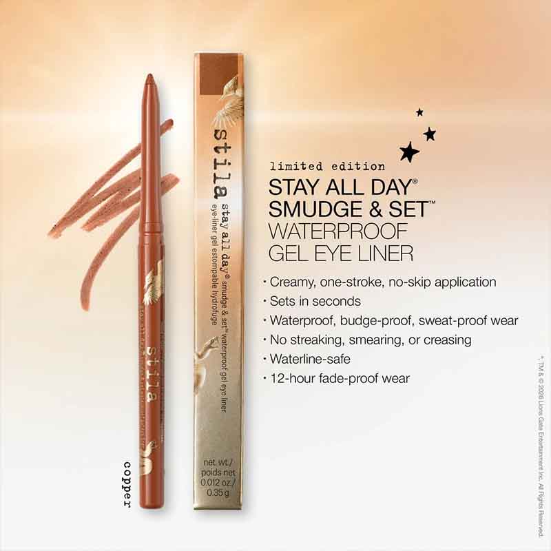Stila Hunger Games Stay All Day Smudge & Set Waterproof Copper Gel Eye Liner Limited Edition