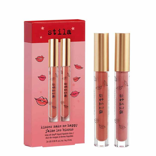 Stila Kisses Make Me Happy Stay All Day Liquid Lipstick Duo Gift Set
