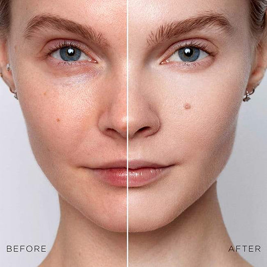 Stila One Step Correct Kitten | Colour Correcting Brightening Primer | before and after
