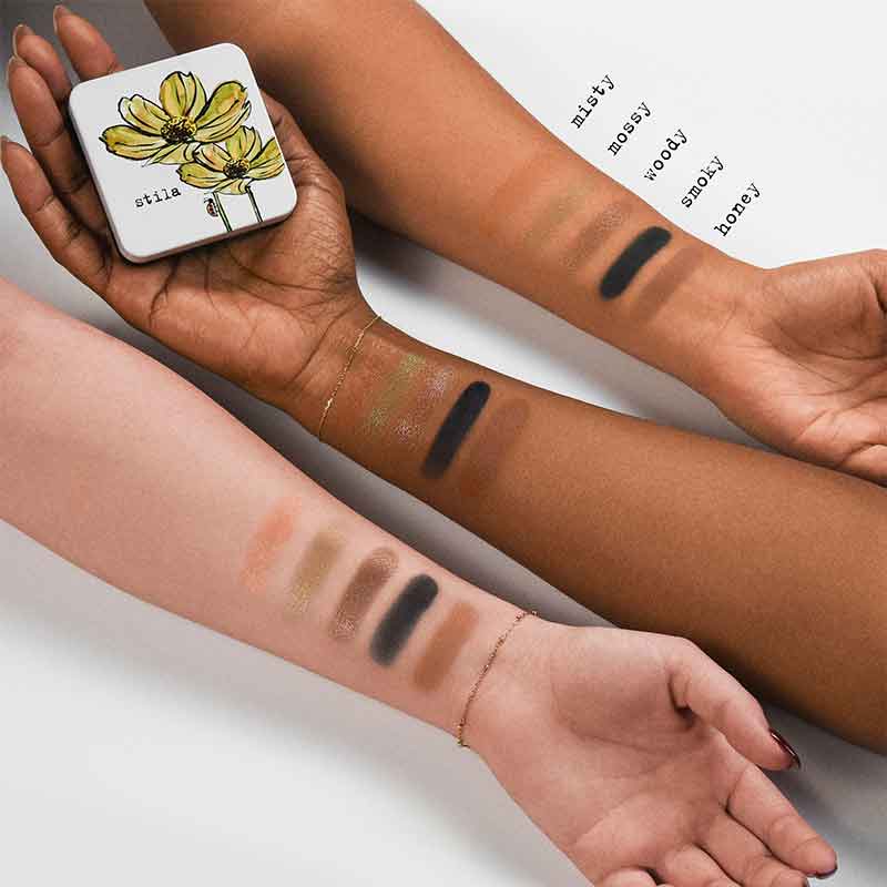 Stila Pocket Play Eyeshadow Palette Wild Flowers Shade Swatches