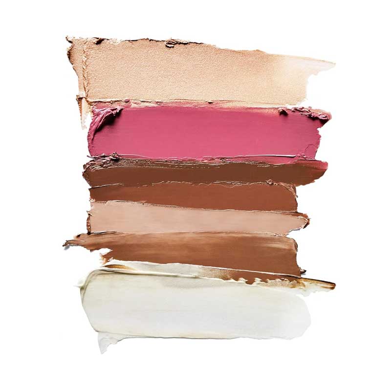 Stila Sculpt & Glow All-in-One Contouring & Highlighting Palette | Swatches | Highlight | Blush | Bronze | Contour 