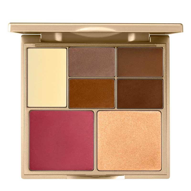 Stila Sculpt & Glow All-in-One Contouring & Highlighting Palette | Contour, highlight, bronze, and add cheek & lip colour | Suitable for all skin tones | Bright, sculpted look | Radiant, natural finish