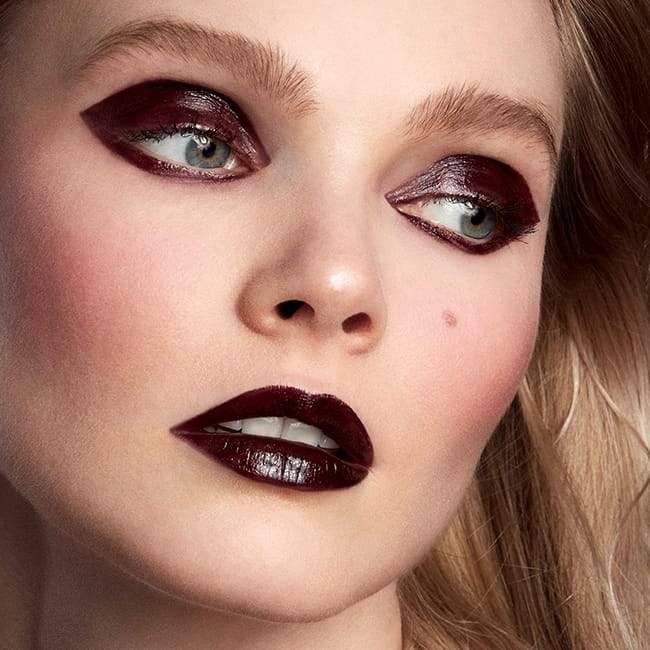 Stila Semi-Gloss Lip & Eye Paint |plum lip gloss | dark liquid eyeshadow