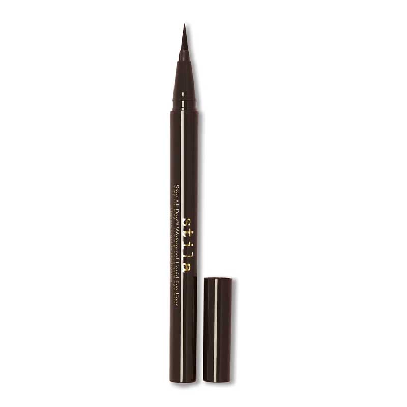 Stila Stay All Day Waterproof Liquid Eye Liner - Dark Brown | rich brown liquid eyeliner pen | precise lines | effortless | waterproof formula | long-lasting | no smudging or fading | flawless all day.