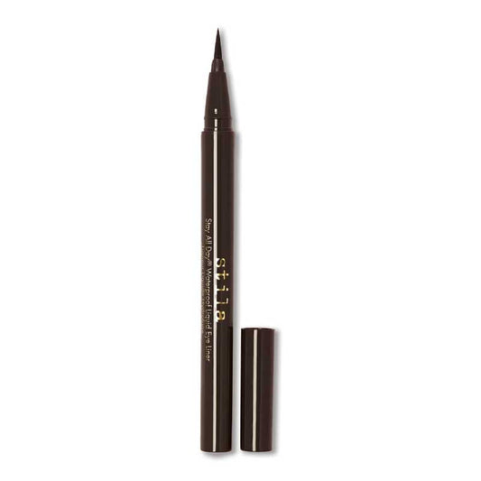Stila Stay All Day Waterproof Liquid Eye Liner - Dark Brown | rich brown liquid eyeliner pen | precise lines | effortless | waterproof formula | long-lasting | no smudging or fading | flawless all day.