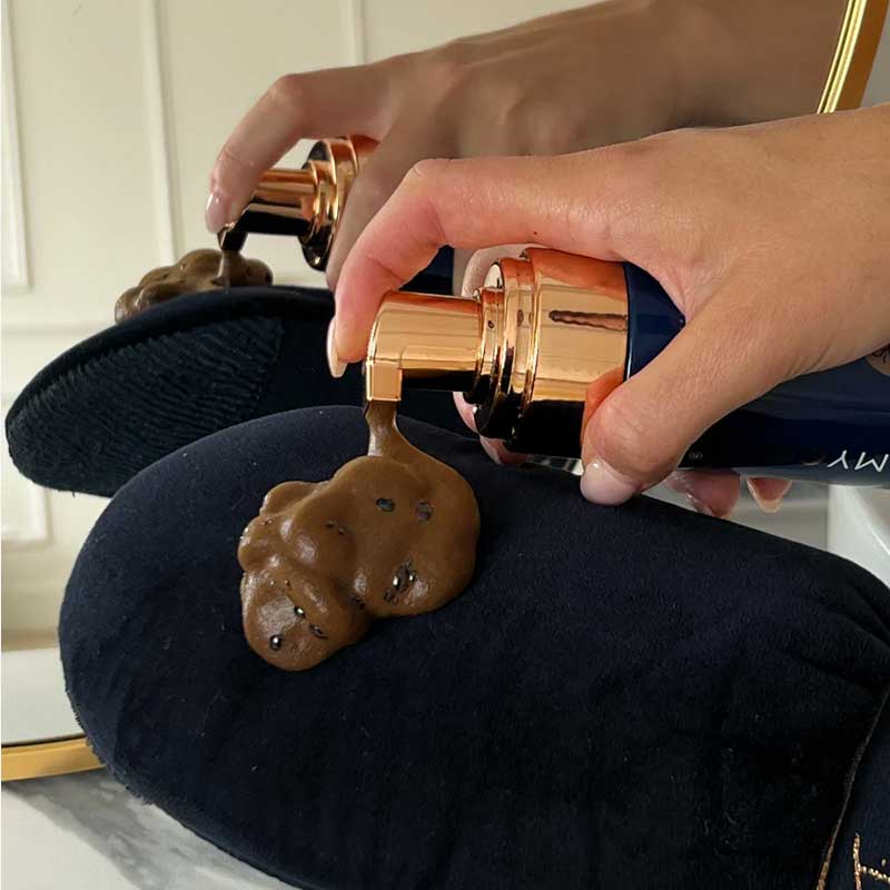 Sunless | Jimmy Coco | Buff & Glow | Mitt | ultimate | full-body | mitt exfoliates | tan application | luxurious| tanning | 3-in-1