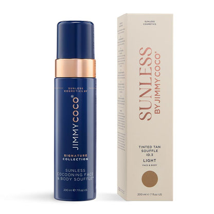 Sunless | Jimmy Coco | Lightly Tinted | Gradual Tan | Souffle |  glow | hydrates | moisture | natural tan
