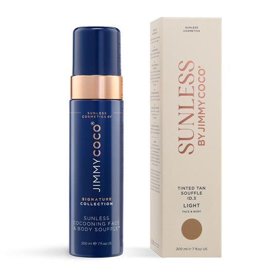Sunless | Jimmy Coco | Lightly Tinted | Gradual Tan | Souffle |  glow | hydrates | moisture | natural tan