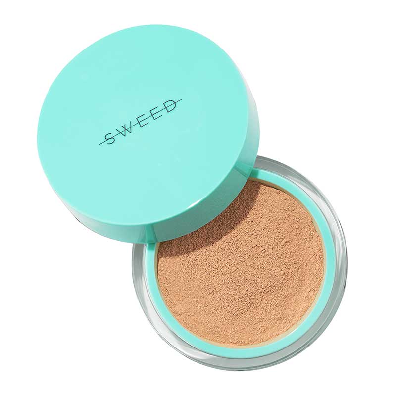 SWEED Miracle Powder | Mineral powder foundation | Skin matching pigments | Magic blur and glow effect | Natural finish | Golden Medium 