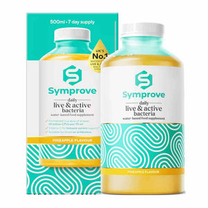 Symprove Live & Active Bacteria Gut Supplement Pineapple Flavour 1 Week Supply