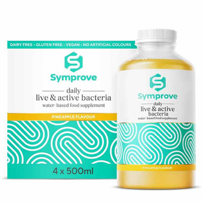 Symprove Live & Active Bacteria Gut Supplement Pineapple Flavour 4 week supply