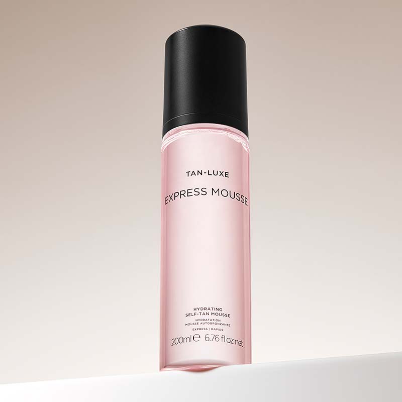 Tan-Luxe Express Mousse | self tan | self tanning routine | medium tan | dark tan | self tanner | hydrating tan | sun & tan