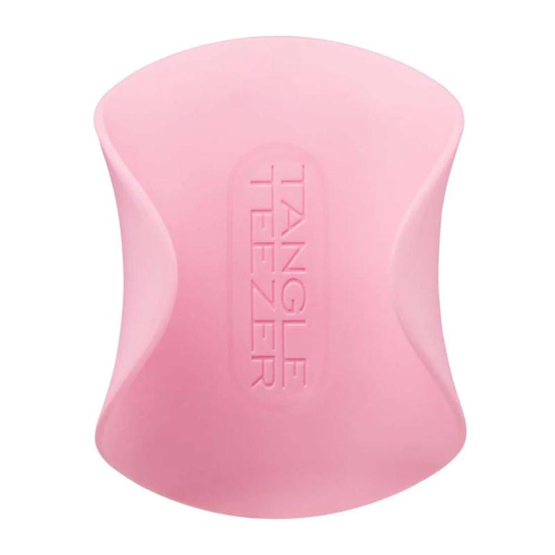 Tangle Teezer Scalp Exfoliator & Massager | anti dandruff detangling hair brush | light pink