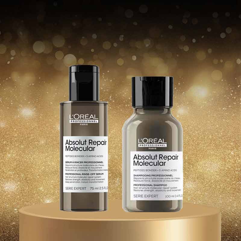 L'Oréal Professionnel Absolut Repair Molecular Rinse Off Serum and Shampoo For Damaged Hair