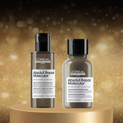 L'Oréal Professionnel Absolut Repair Molecular Rinse Off Serum and Shampoo For Damaged Hair
