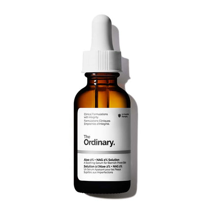 The Ordinary Aloe 2% + NAG 2% Solution | The ordinary | redness | serum | skincare serum | The ordinary serum | acne prone skin | skincare for acne | skincare for blemishes