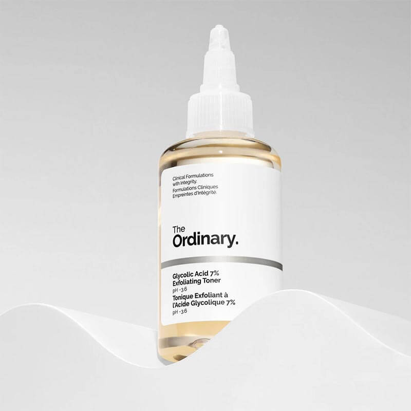 The Ordinary Glycolic Acid 7% Exfoliating Toner | AHA exfoliant | dead skin cells | brighter | fresher skin | minimise irritation | all skin types | dull skin