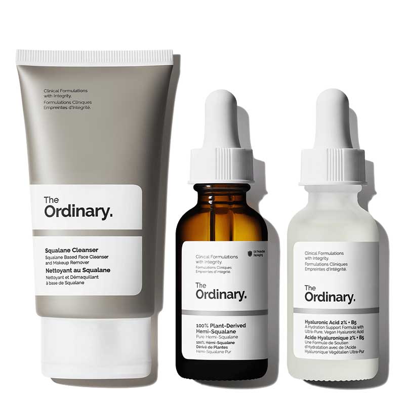 The Ordinary | Hydration | Trio | Squalane | Cleanser | Hyaluronic Acid | Serum | Oil | nourishment | treat | skin | winter