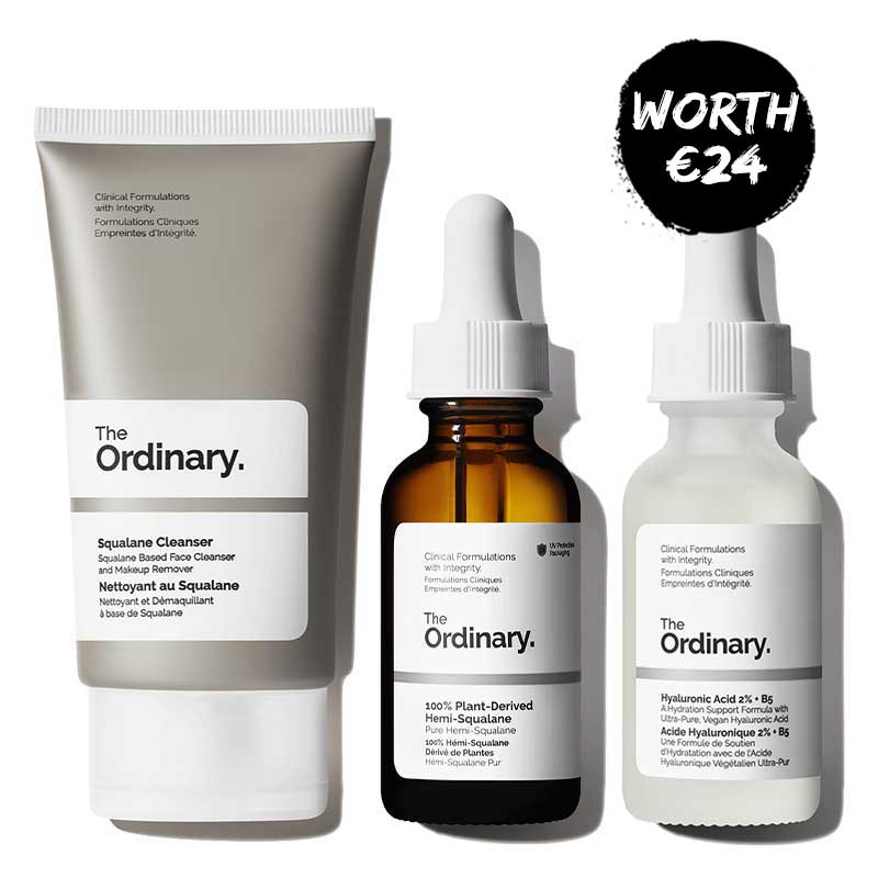 The Ordinary | Hydration | Trio | Squalane | Cleanser | Hyaluronic Acid | Serum | Oil | nourishment | treat | skin | winter