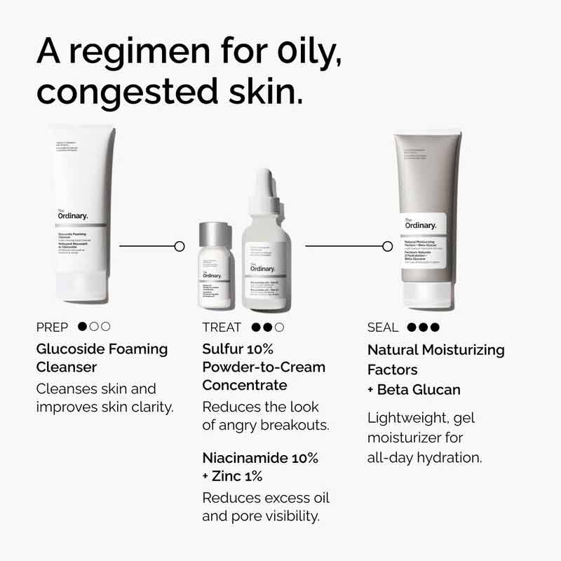 Skincare routine for oily, congested skin, The Ordinary skincare for oily skin