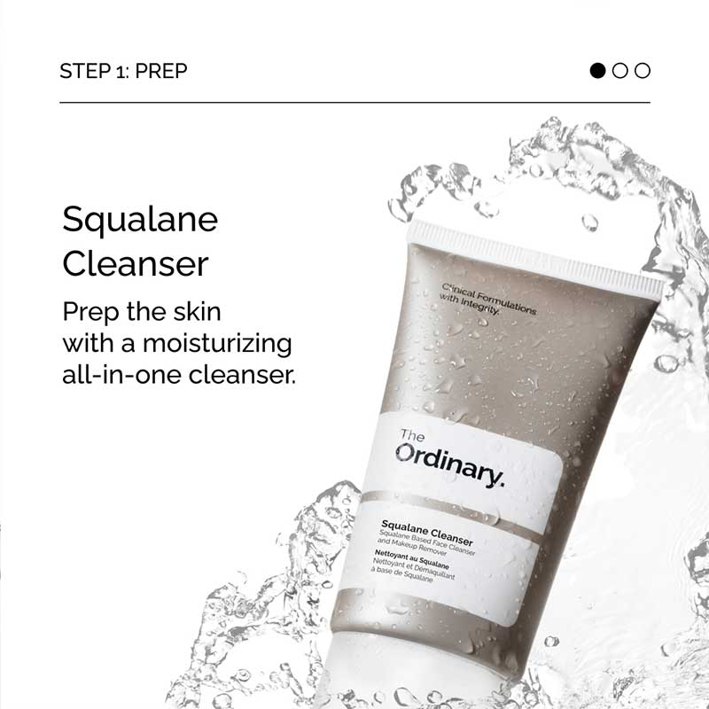 The Ordinary The Daily Set | Squalane Cleanser | Natural Moisturizing Factors | Hyaluronic Acid Serum 2% + B5 | Daily Skincare Essentials | Suitable for All Skin Types | Vegan Friendly