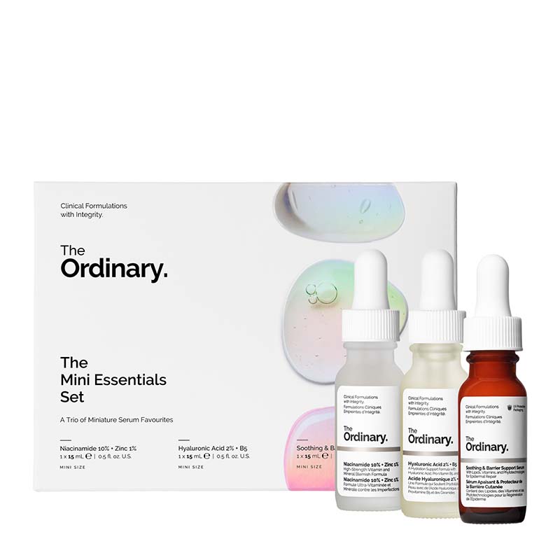 The Ordinary The Mini Essentials Gift Set with products
