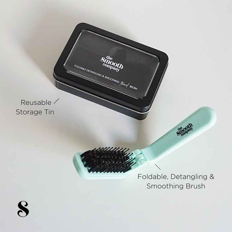 The Smooth Company Foldable Smoothing Travel Hairbrush
