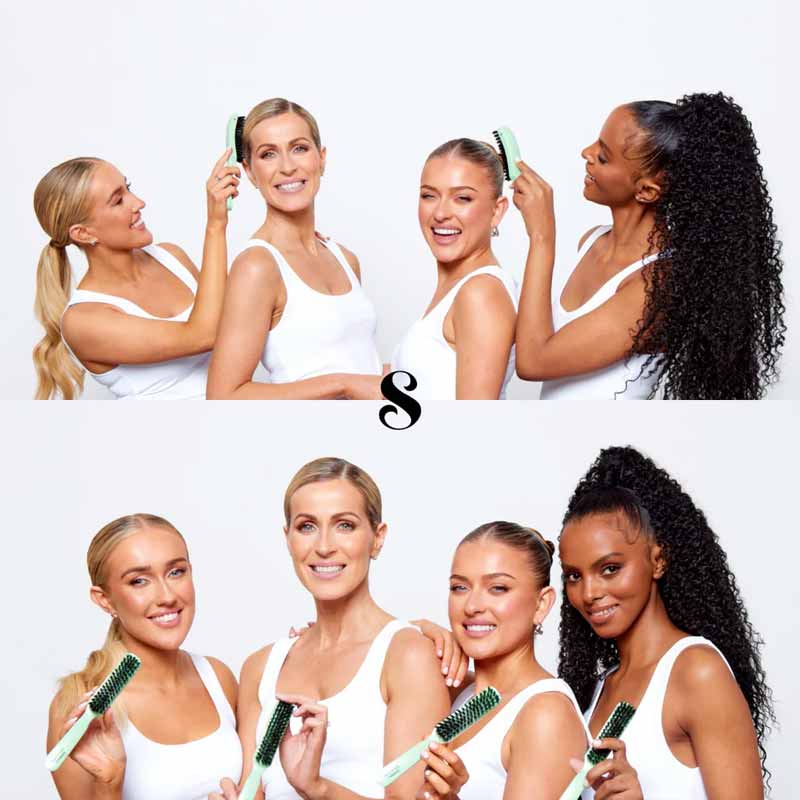 The Smooth Company Mane Master Curved Smoothing Hair Brush | Suitable for all hair types and textures | Good hair day every day 