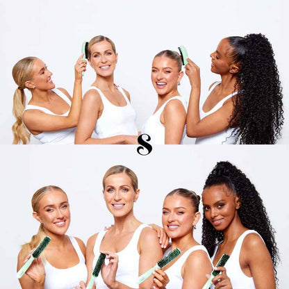 The Smooth Company Mane Master Curved Smoothing Hair Brush | Suitable for all hair types and textures | Good hair day every day 