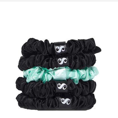 The Smooth Company Silk Satin Hair Ties stack